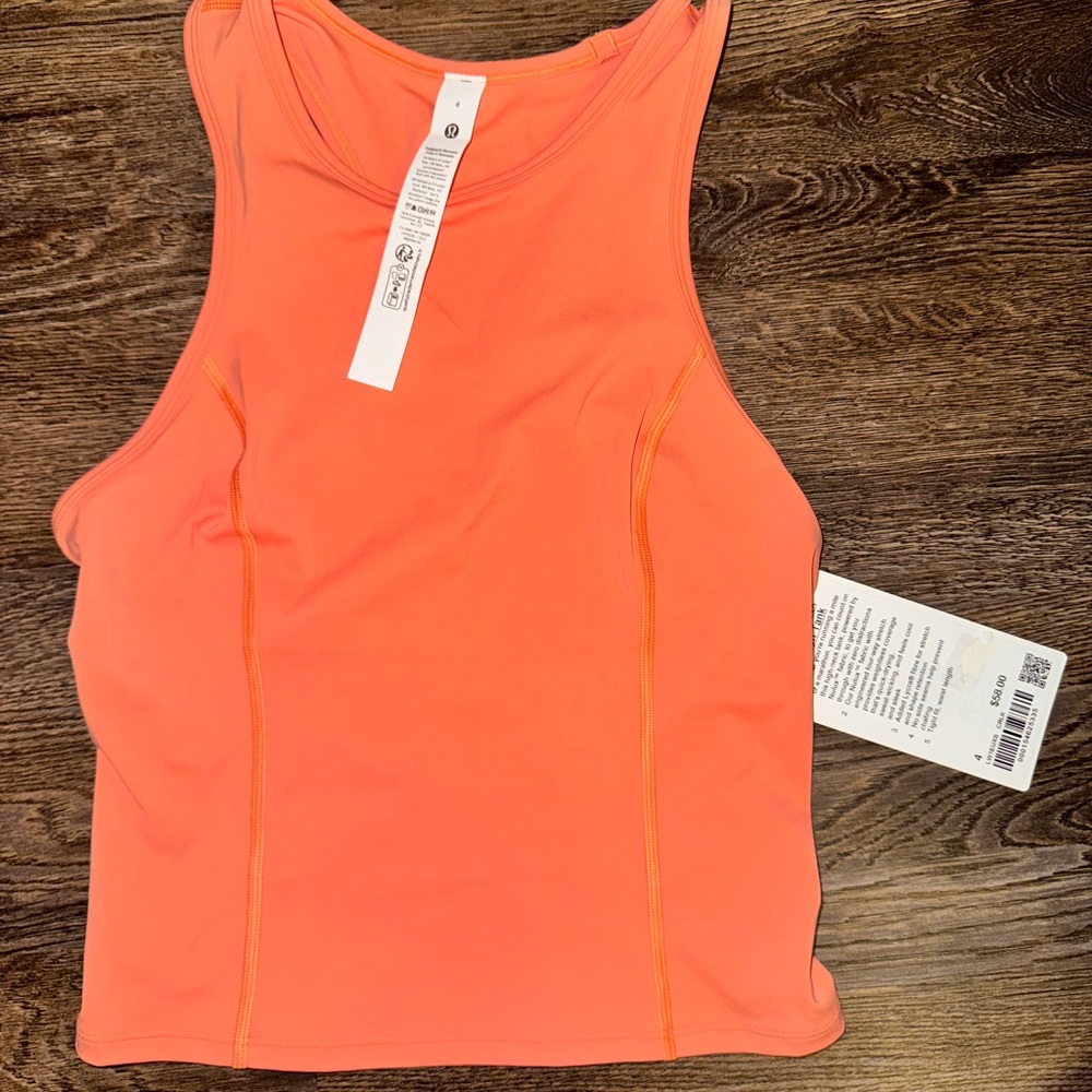 Lululemon Nulux Racerback Cropped Run Tank